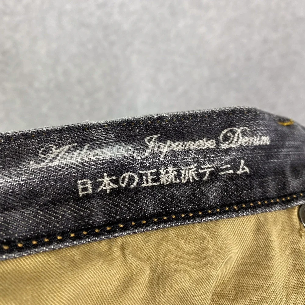 Y2K Gap 1969 Jeans Mens 34x30 Grey Low Rise Boot Fit Japanese Denim Button Fly - Picture 12 of 16